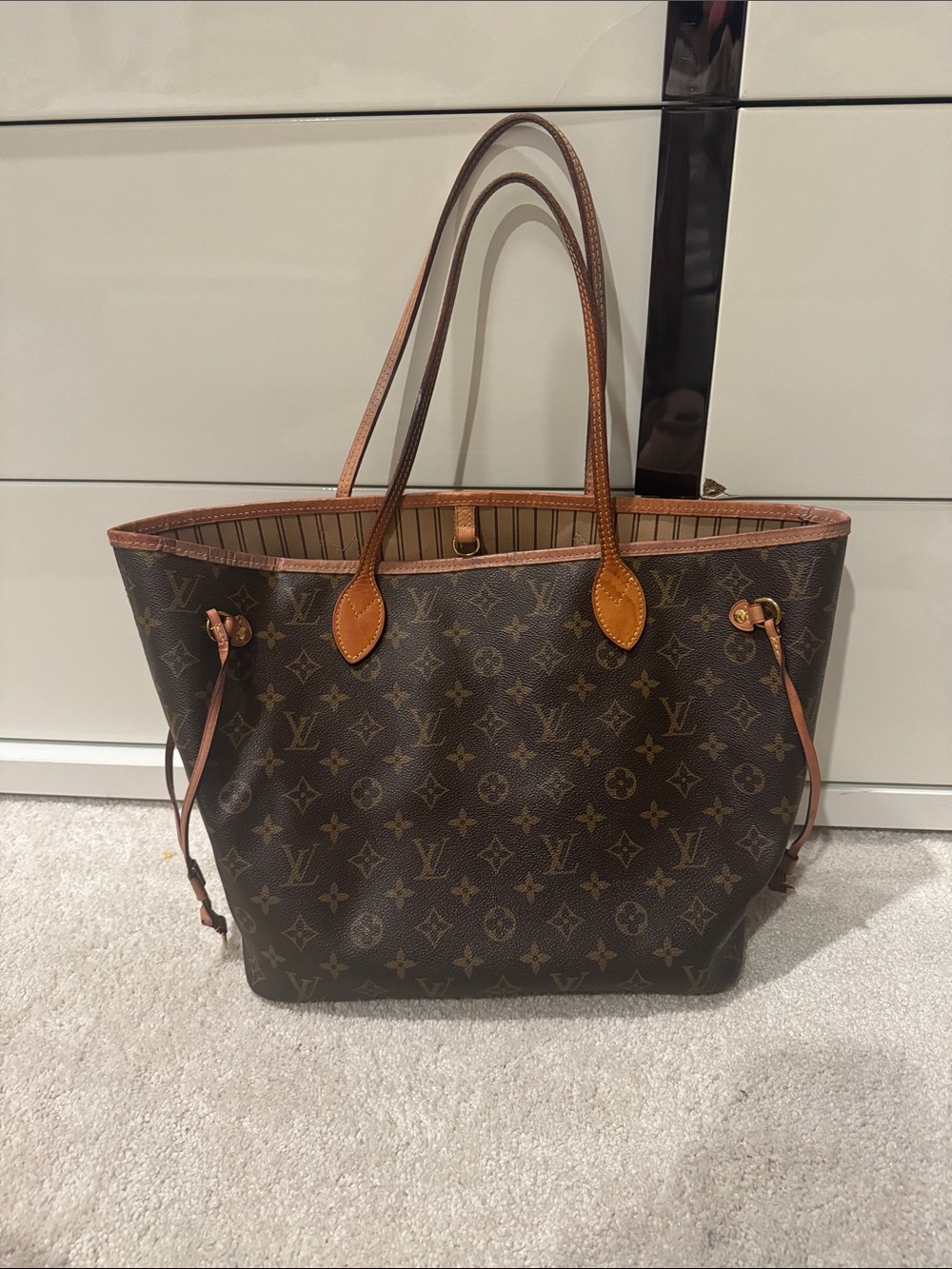 Louis Vuitton Monogram Canvas Tote with Vachetta Trim